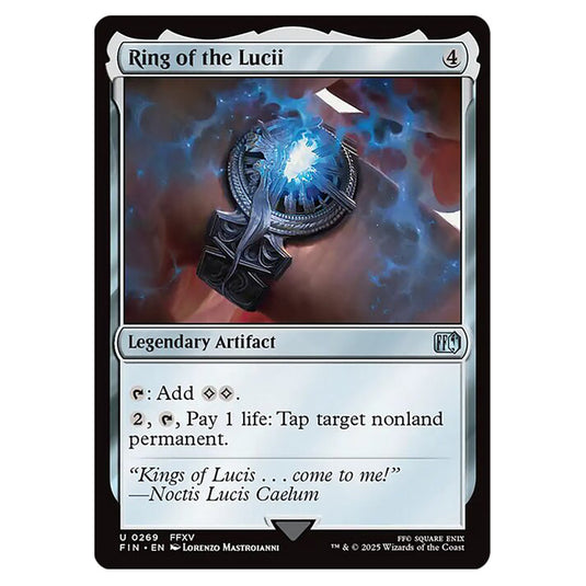 Ring of the Lucii 0269 card from the Magic The Gathering set Universes Beyond - Final Fantasy