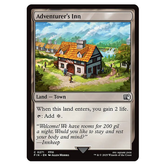 Adventurer's Inn 0271 card from the Magic The Gathering set Universes Beyond - Final Fantasy