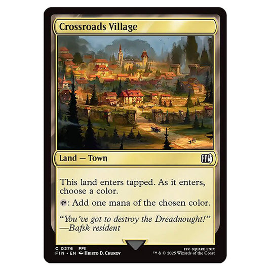 Crossroads Village 0276 card from the Magic The Gathering set Universes Beyond - Final Fantasy