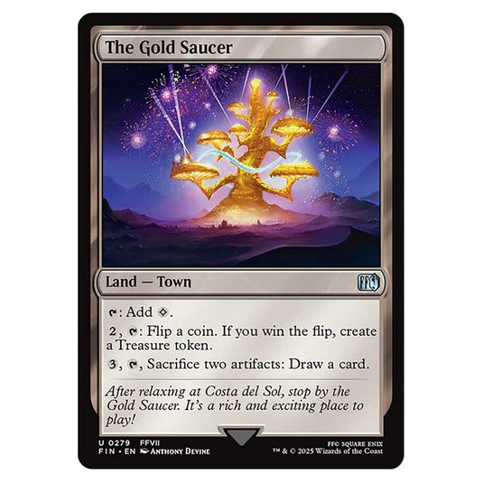 The Gold Saucer 0279 card from the Magic The Gathering set Universes Beyond - Final Fantasy