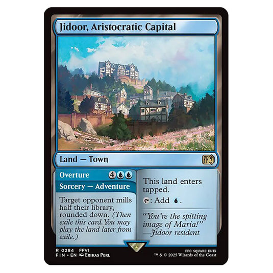 Jidoor, Aristocratic Capital // Overture 0284 card from the Magic The Gathering set Universes Beyond - Final Fantasy