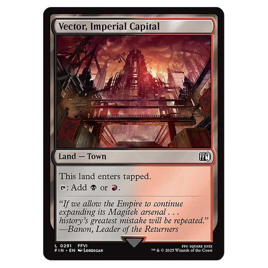 Vector, Imperial Capital 0291 card from the Magic The Gathering set Universes Beyond - Final Fantasy