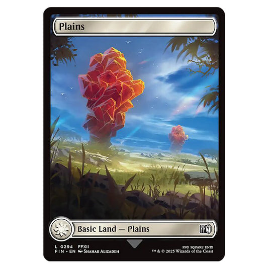 Plains 0294 card from the Magic The Gathering set Universes Beyond - Final Fantasy