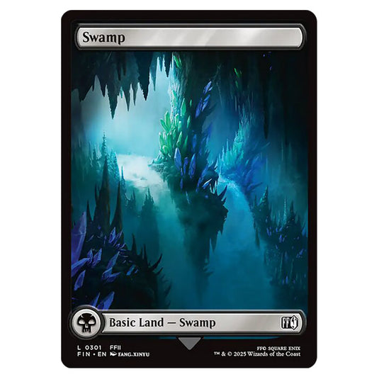 Swamp 0301 card from the Magic The Gathering set Universes Beyond - Final Fantasy