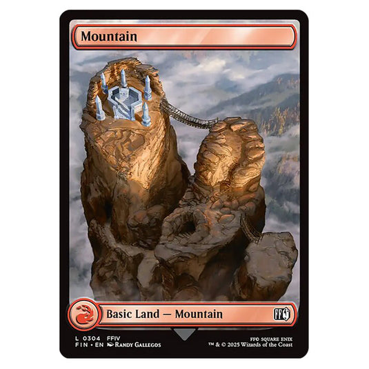 Mountain 0304 card from the Magic The Gathering set Universes Beyond - Final Fantasy