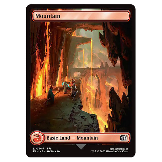 Mountain 0305 card from the Magic The Gathering set Universes Beyond - Final Fantasy