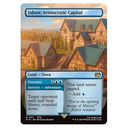 Jidoor, Aristocratic Capital // Overture 0311 card from the Magic The Gathering set Universes Beyond - Final Fantasy