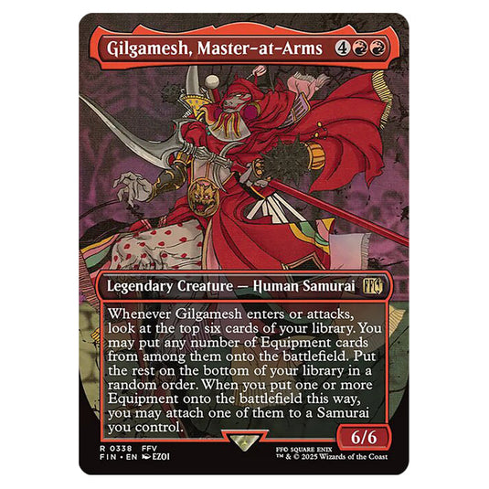 Gilgamesh, Master-at-Arms 0338 card from the Magic The Gathering set Universes Beyond - Final Fantasy