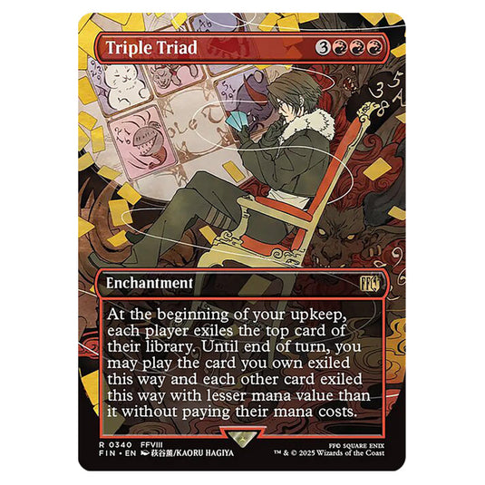 Triple Triad 0340 card from the Magic The Gathering set Universes Beyond - Final Fantasy
