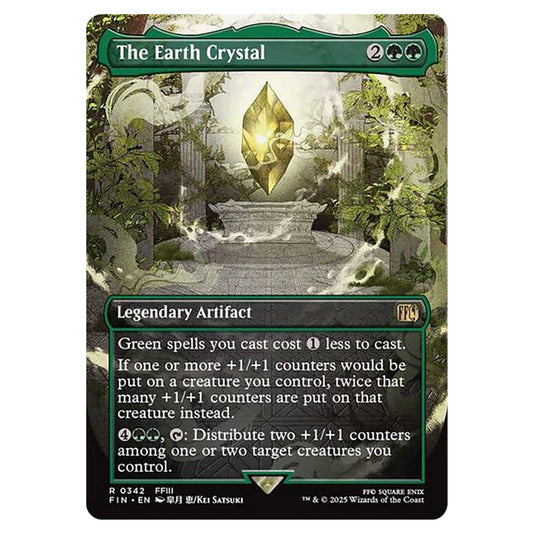 The Earth Crystal 0342 card from the Magic The Gathering set Universes Beyond - Final Fantasy