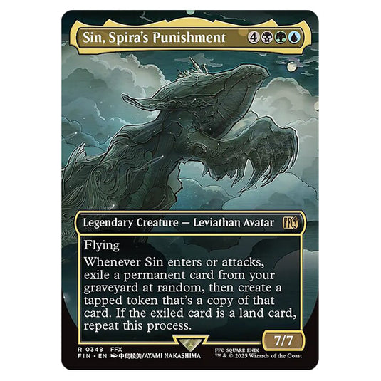 Sin, Spira's Punishment 0348 card from the Magic The Gathering set Universes Beyond - Final Fantasy