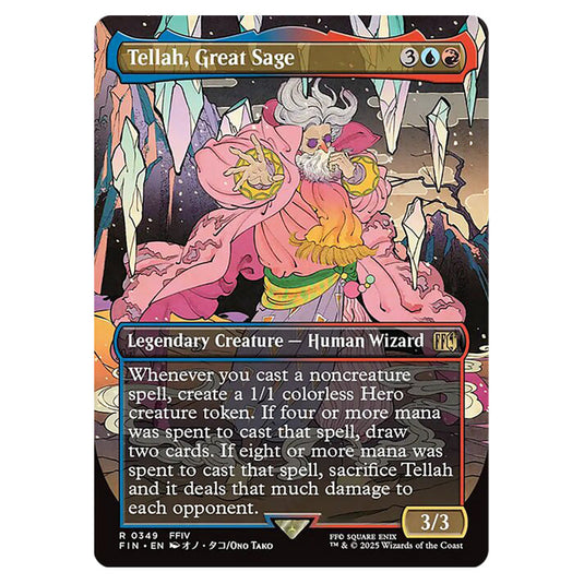 Tellah, Great Sage 0349 card from the Magic The Gathering set Universes Beyond - Final Fantasy