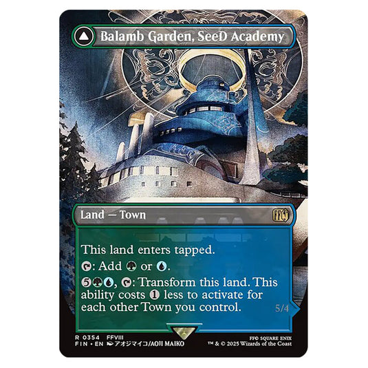 Balamb Garden, SeeD Academy // Balamb Garden, Airborne 0354 card from the Magic The Gathering set Universes Beyond - Final Fantasy