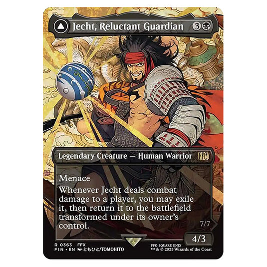 Jecht, Reluctant Guardian // Braska's Final Aeon 0363 card from the Magic The Gathering set Universes Beyond - Final Fantasy