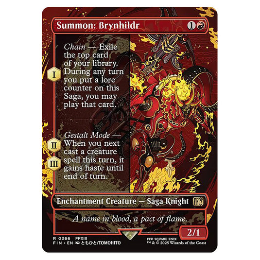 Summon: Brynhildr 0366 card from the Magic The Gathering set Universes Beyond - Final Fantasy
