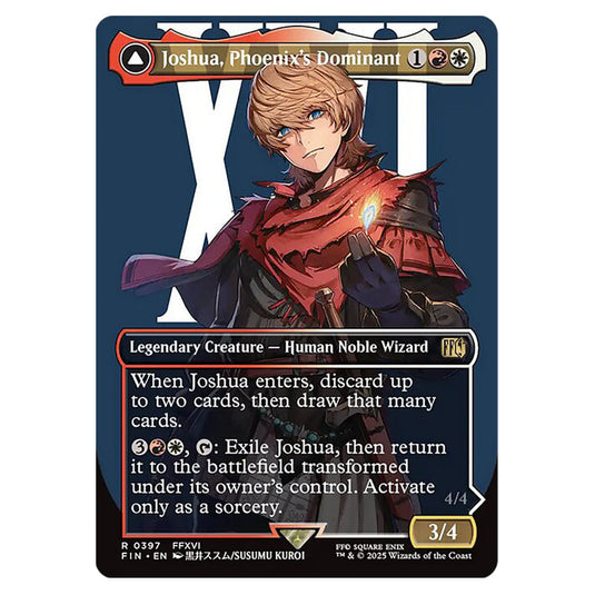 Joshua, Phoenix's Dominant // Phoenix, Warden of Fire 0397 card from the Magic The Gathering set Universes Beyond - Final Fantasy