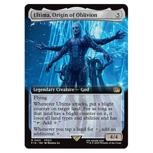 Ultima, Origin of Oblivion 0421 card from the Magic The Gathering set Universes Beyond - Final Fantasy