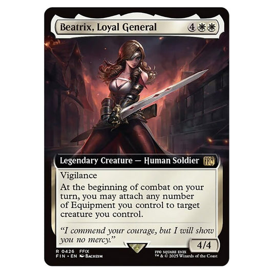 Beatrix, Loyal General 0426 card from the Magic The Gathering set Universes Beyond - Final Fantasy