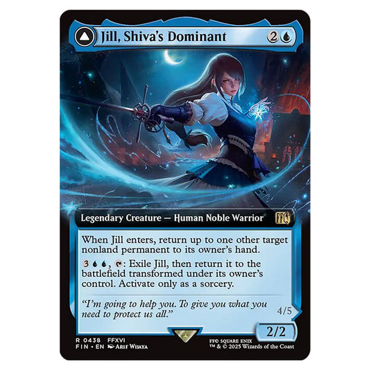 Jill, Shiva's Dominant // Shiva, Warden of Ice 0438 card from the Magic The Gathering set Universes Beyond - Final Fantasy