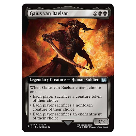 Gaius van Baelsar 0447 card from the Magic The Gathering set Universes Beyond - Final Fantasy
