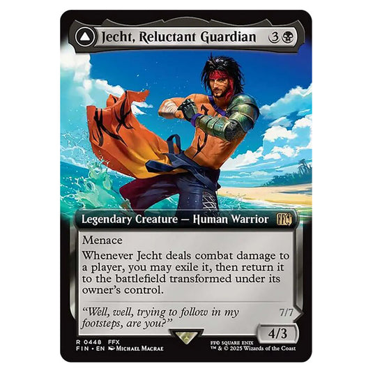 Jecht, Reluctant Guardian // Braska's Final Aeon 0448 card from the Magic The Gathering set Universes Beyond - Final Fantasy