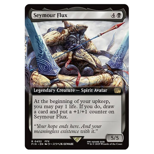 Seymour Flux 0452 card from the Magic The Gathering set Universes Beyond - Final Fantasy
