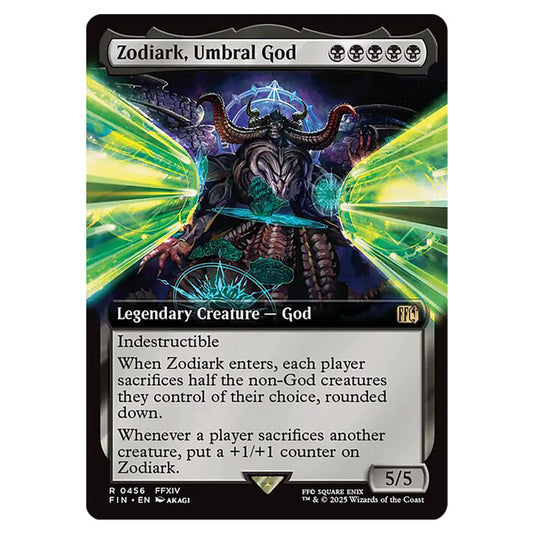 Zodiark, Umbral God 0456 card from the Magic The Gathering set Universes Beyond - Final Fantasy