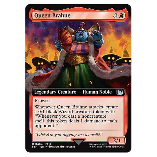Queen Brahne 0464 card from the Magic The Gathering set Universes Beyond - Final Fantasy