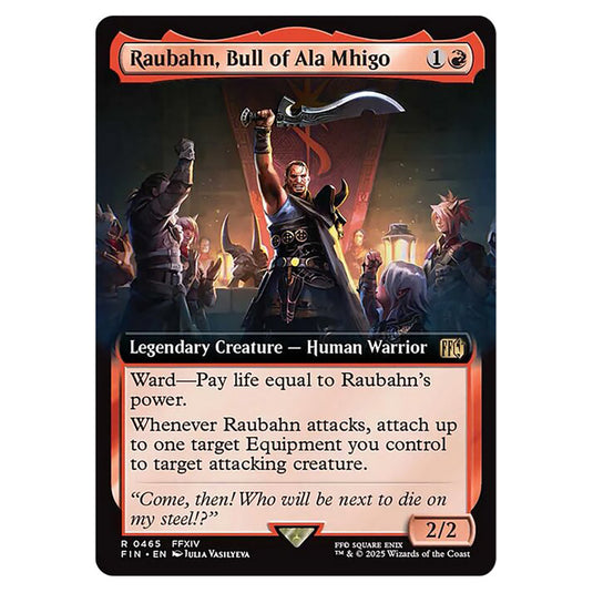Raubahn, Bull of Ala Mhigo 0465 card from the Magic The Gathering set Universes Beyond - Final Fantasy