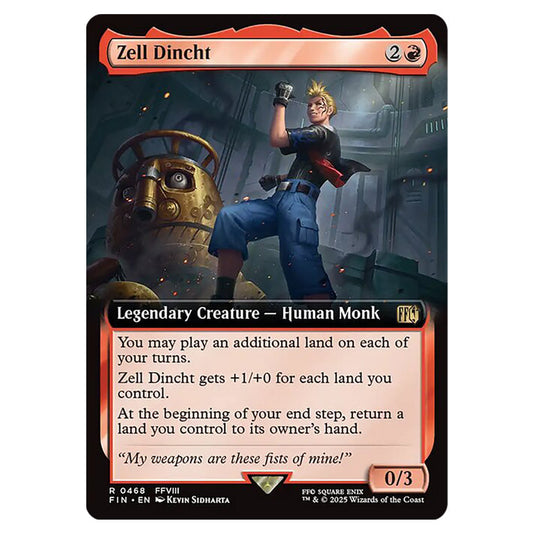 Zell Dincht 0468 card from the Magic The Gathering set Universes Beyond - Final Fantasy