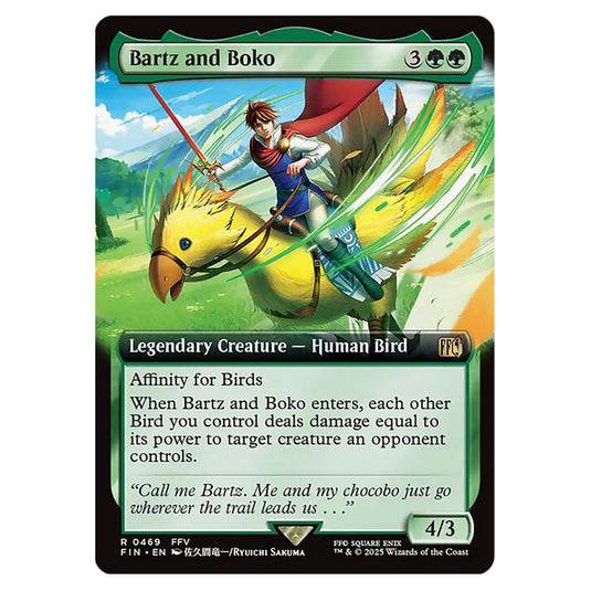 Bartz and Boko 0469 card from the Magic The Gathering set Universes Beyond - Final Fantasy