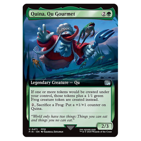 Quina, Qu Gourmet 0471 card from the Magic The Gathering set Universes Beyond - Final Fantasy