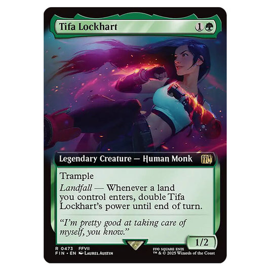 Tifa Lockhart 0473 card from the Magic The Gathering set Universes Beyond - Final Fantasy