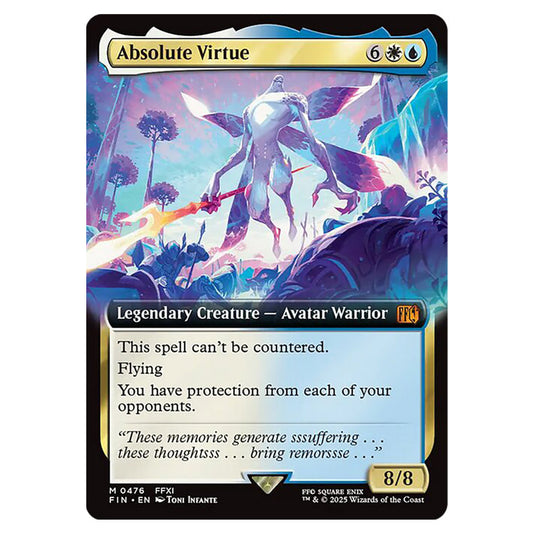 Absolute Virtue 0476 card from the Magic The Gathering set Universes Beyond - Final Fantasy