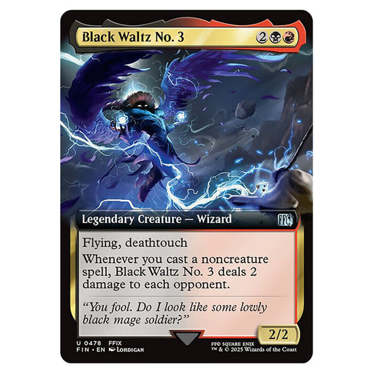 Black Waltz No. 3 0478 card from the Magic The Gathering set Universes Beyond - Final Fantasy