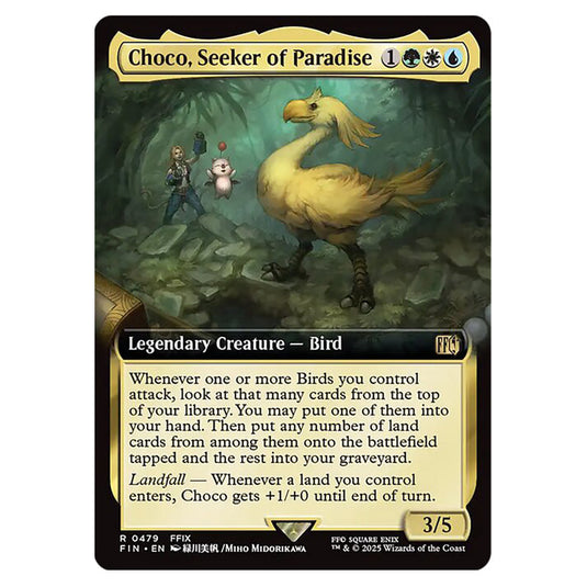 Choco, Seeker of Paradise 0479 card from the Magic The Gathering set Universes Beyond - Final Fantasy