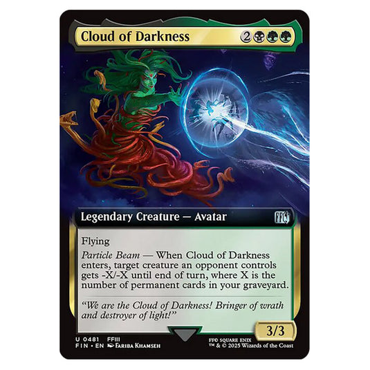 Cloud of Darkness 0481 card from the Magic The Gathering set Universes Beyond - Final Fantasy
