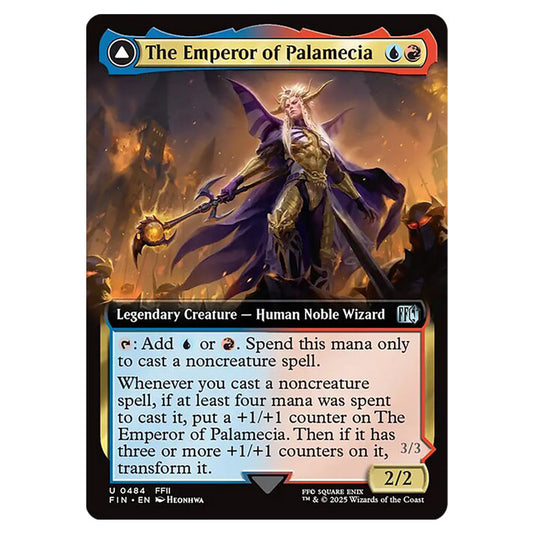 The Emperor of Palamecia // The Lord Master of Hell 0484 card from the Magic The Gathering set Universes Beyond - Final Fantasy