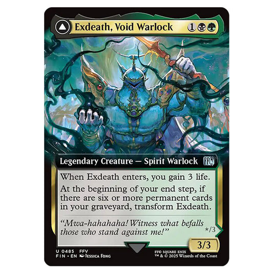 Exdeath, Void Warlock // Neo Exdeath, Dimension's End 0485 card from the Magic The Gathering set Universes Beyond - Final Fantasy