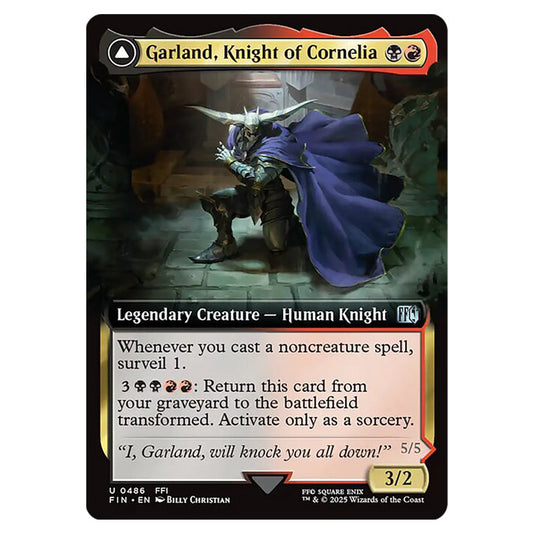 Garland, Knight of Cornelia // Chaos, the Endless 0486 card from the Magic The Gathering set Universes Beyond - Final Fantasy
