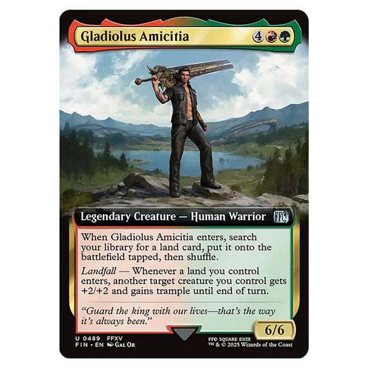 Gladiolus Amicitia 0489 card from the Magic The Gathering set Universes Beyond - Final Fantasy