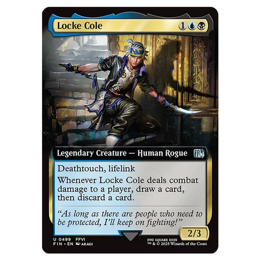 Locke Cole 0499 card from the Magic The Gathering set Universes Beyond - Final Fantasy