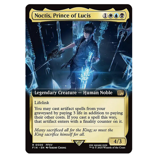 Noctis, Prince of Lucis 0500 card from the Magic The Gathering set Universes Beyond - Final Fantasy