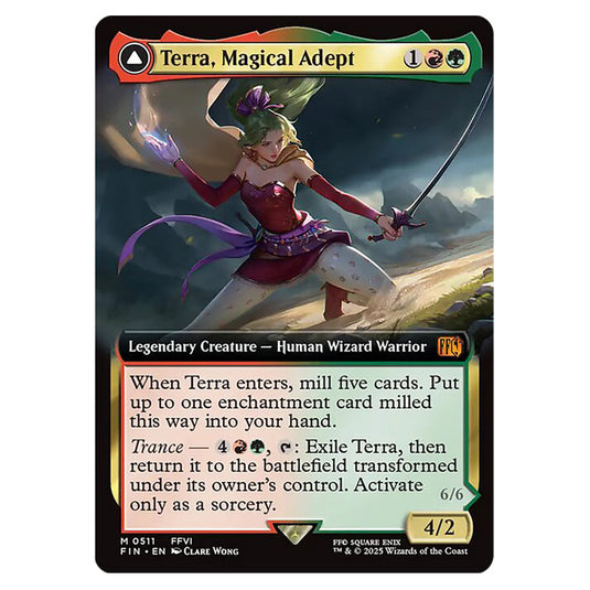 Terra, Magical Adept // Esper Terra 0511 card from the Magic The Gathering set Universes Beyond - Final Fantasy