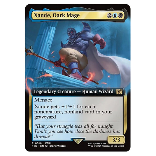 Xande, Dark Mage 0516 card from the Magic The Gathering set Universes Beyond - Final Fantasy