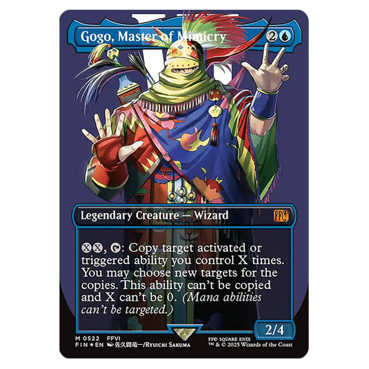 Gogo, Master of Mimicry 0522 card from the Magic The Gathering set Universes Beyond - Final Fantasy