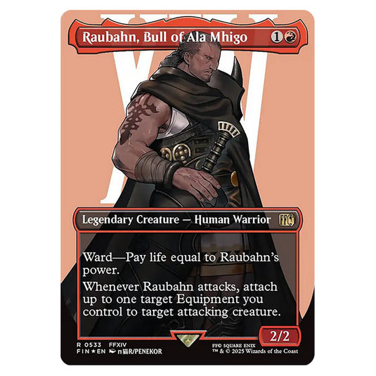 Raubahn, Bull of Ala Mhigo 0533 card from the Magic The Gathering set Universes Beyond - Final Fantasy