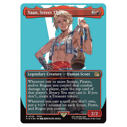 Vaan, Street Thief 0535 card from the Magic The Gathering set Universes Beyond - Final Fantasy