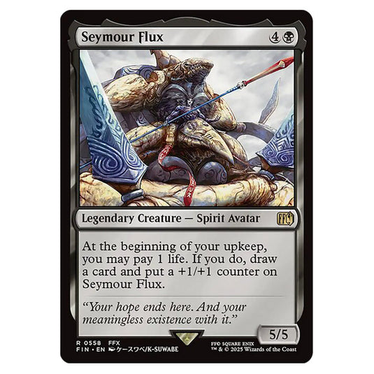 Seymour Flux 0558 card from the Magic The Gathering set Universes Beyond - Final Fantasy