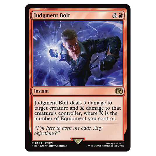 Judgment Bolt 0559 card from the Magic The Gathering set Universes Beyond - Final Fantasy